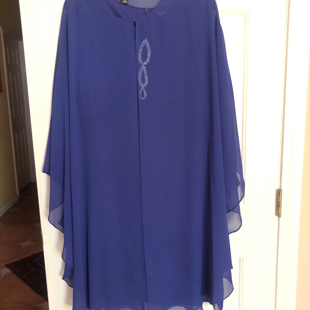 Royal blue cocktail dress